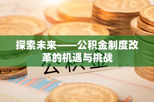 那曲探索未来——公积金制度改革的机遇与挑战