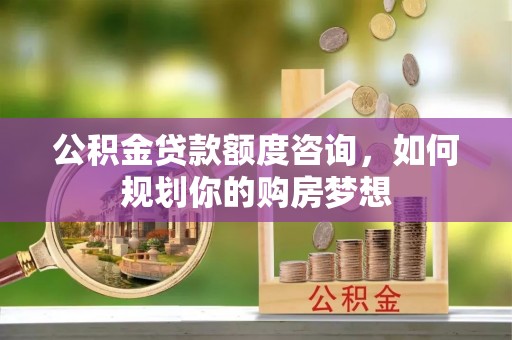那曲公积金贷款额度咨询，如何规划你的购房梦想