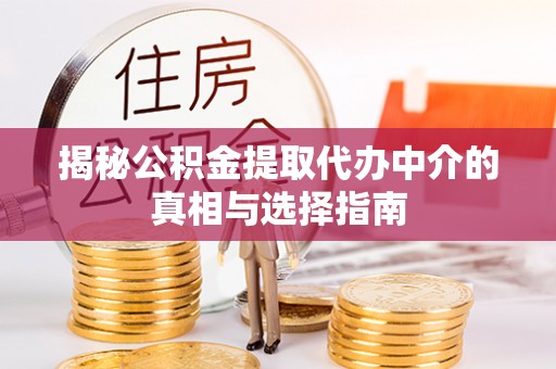 那曲揭秘公积金提取代办中介的真相与选择指南