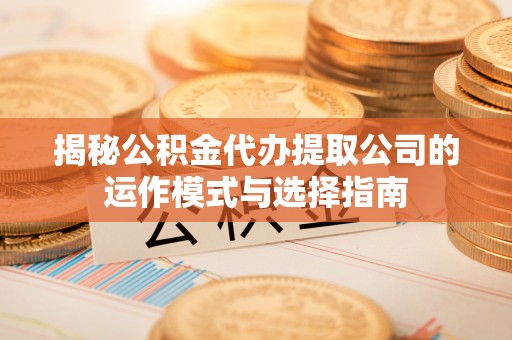 那曲揭秘公积金代办提取公司的运作模式与选择指南